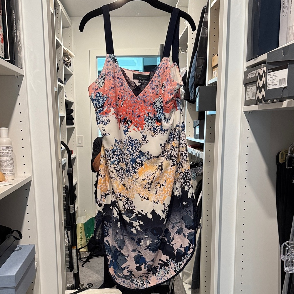 Adelyn Rae Multicolor Floral High Low Dress